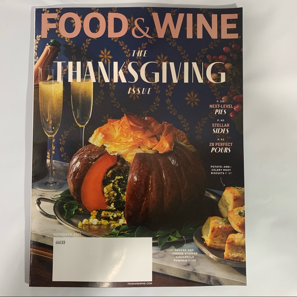 Food and Wine Magazine November 2021 Thanksgiving Issue Pies Stellar Sides